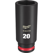 Milwaukee 49-66-6738 SHOCKWAVE Impact Duty 3/8-Inch Drive 20MM Deep 6 Point Socket