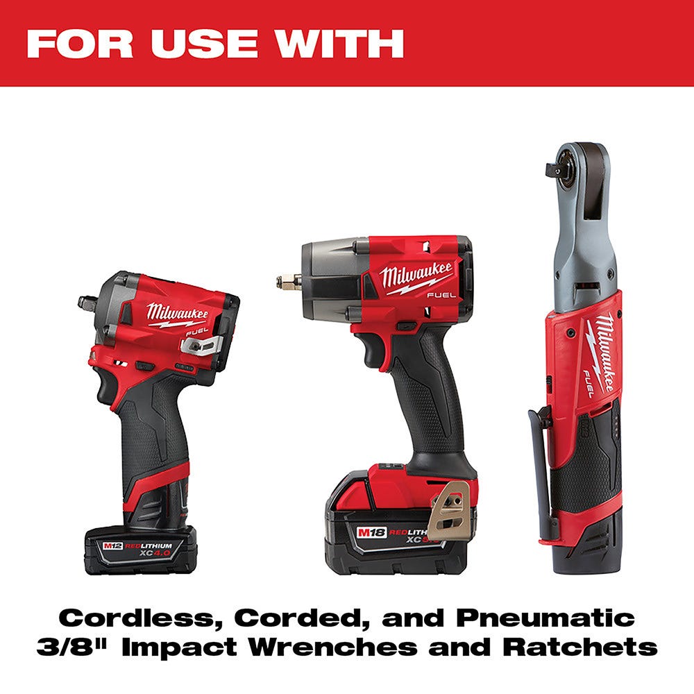 Milwaukee 49-66-6805 SHOCKWAVE Impact Duty Socket 3/8"-Drive 36-Piece PACKOUT Set