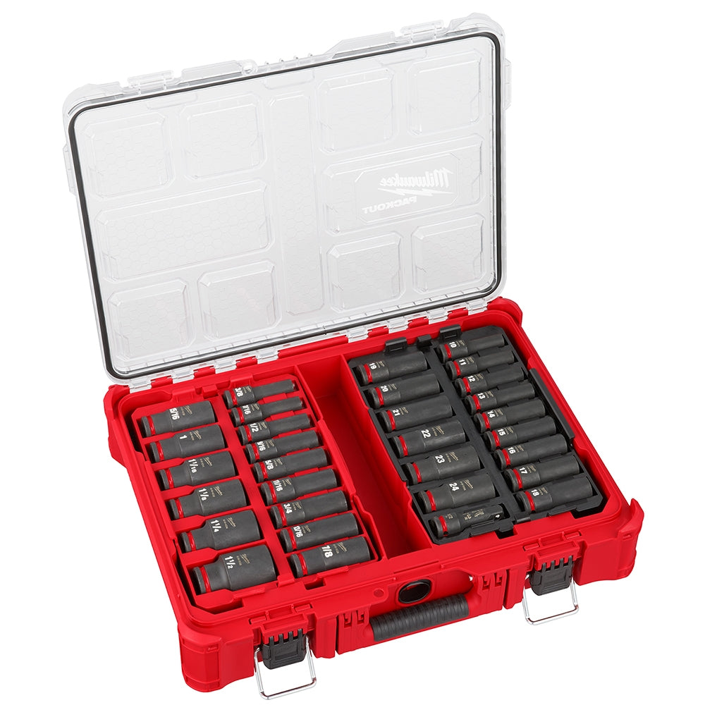 Milwaukee 49-66-6806 SHOCKWAVE Impact Duty Socket 1/2"-Drive 31-Piece PACKOUT Set