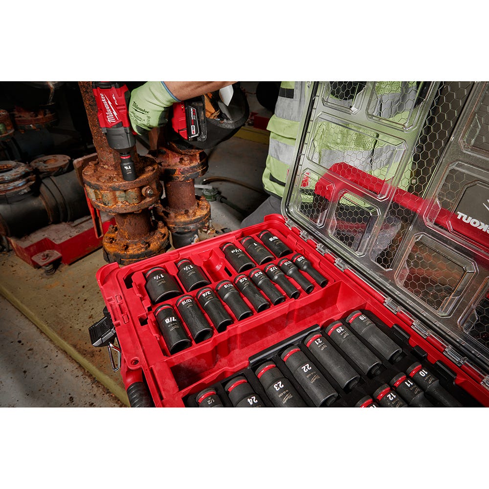 Milwaukee 49-66-6806 SHOCKWAVE Impact Duty Socket 1/2"-Drive 31-Piece PACKOUT Set
