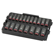49-66-6816 SHOCKWAVE Impact Duty Socket 3/8" Dr 19PC MM TRAY Set