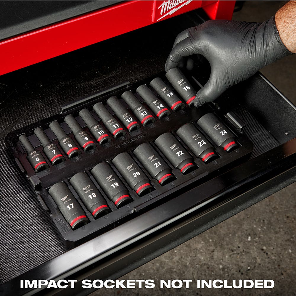 49-66-6831 Impact Socket 3/8" Dr 19PC MM TRAY ONLY