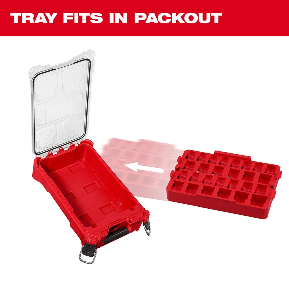 49-66-6834 Impact Socket 1/2" Dr 27PC SAE TRAY ONLY
