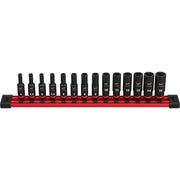 Milwaukee 49-66-7003 14-Piece SHOCKWAVE 1/4-Inch Metric Deep 6-Point Impact Duty Socket Set