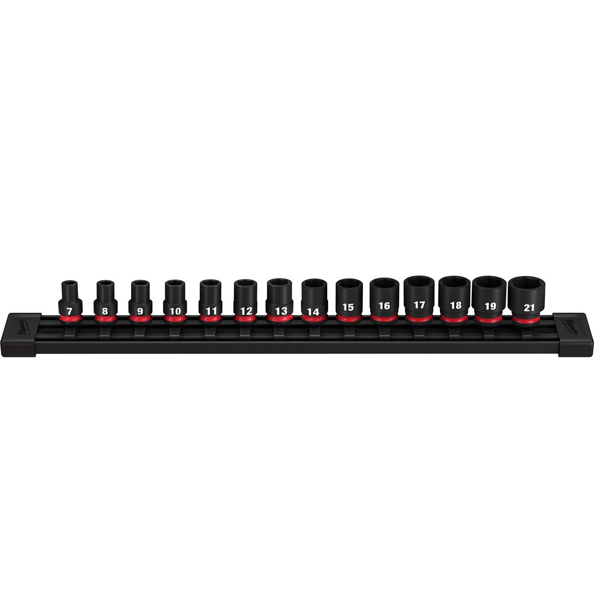 Milwaukee 49-66-7007 14-Piece SHOCKWAVE 3/8-Inch Drive Metric Standard 6-Point Impact Duty Socket Set