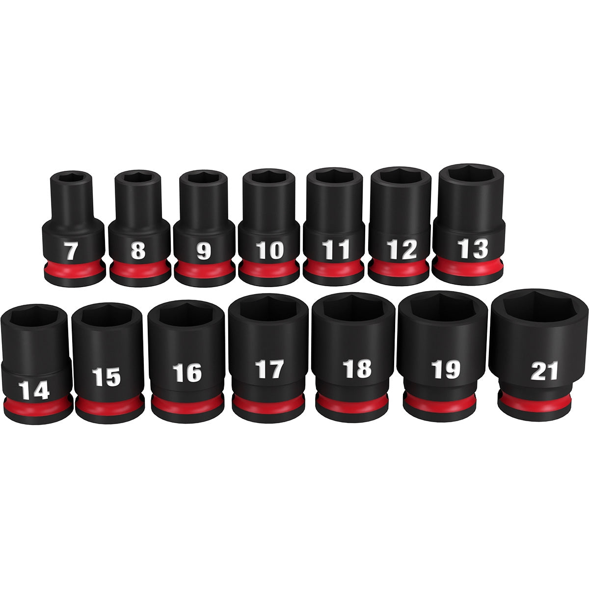 Milwaukee 49-66-7007 14-Piece SHOCKWAVE 3/8-Inch Drive Metric Standard 6-Point Impact Duty Socket Set
