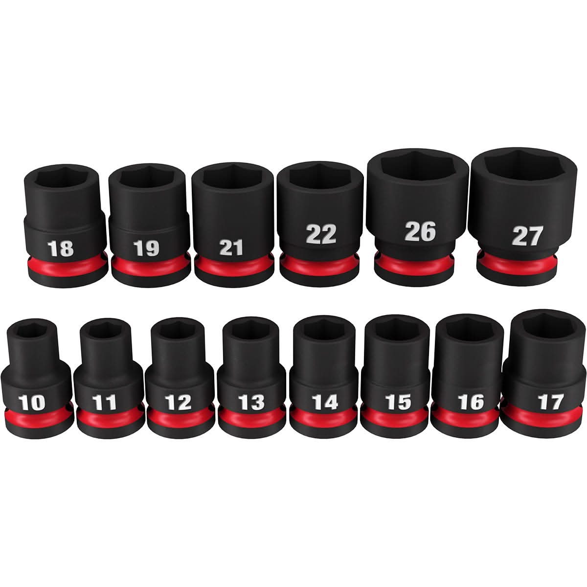 Milwaukee 49-66-7013 14-Piece SHOCKWAVE 1/2-Inch Drive Metric