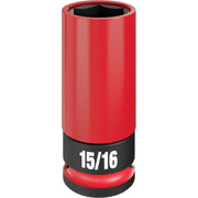 Milwaukee 49-66-7813 SHOCKWAVE Impact Duty 1/2 Drive 15/16" SAE Lug Nut Wheel Socket