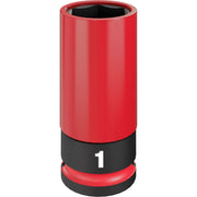 Milwaukee 49-66-7814 SHOCKWAVE Impact Duty 1/2 Drive 1" SAE Lug Nut Wheel Socket