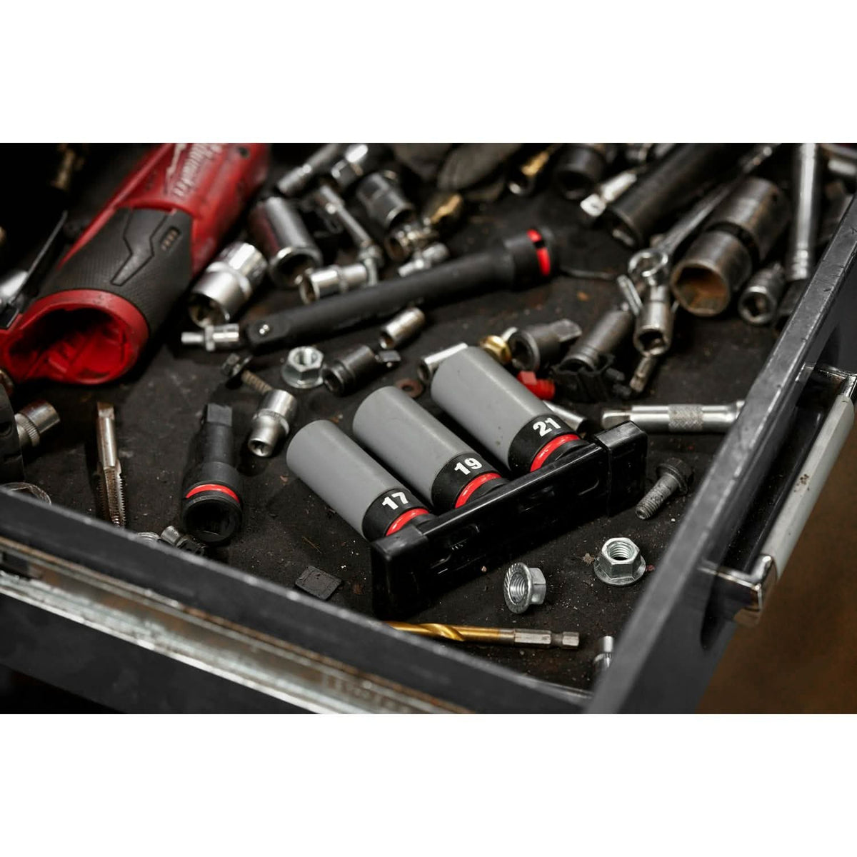 Milwaukee 49-66-7830 SHOCKWAVE Impact Duty 1/2 Drive Metric 3PC Lug Nut Wheel Socket Set