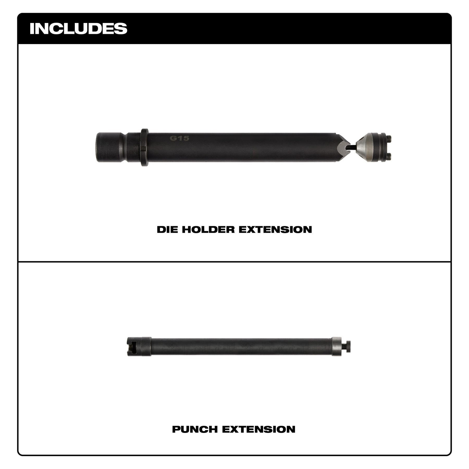 Milwaukee 49-72-0152 M12 FUEL 16-Gauge Nibbler Die Holder Extension