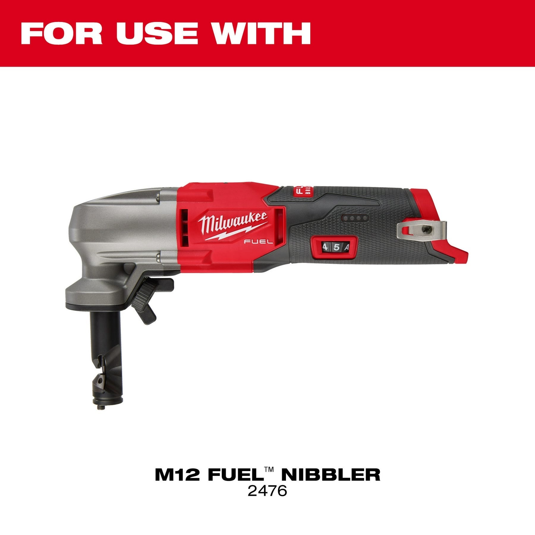 Milwaukee 49-72-0152 M12 FUEL 16-Gauge Nibbler Die Holder Extension