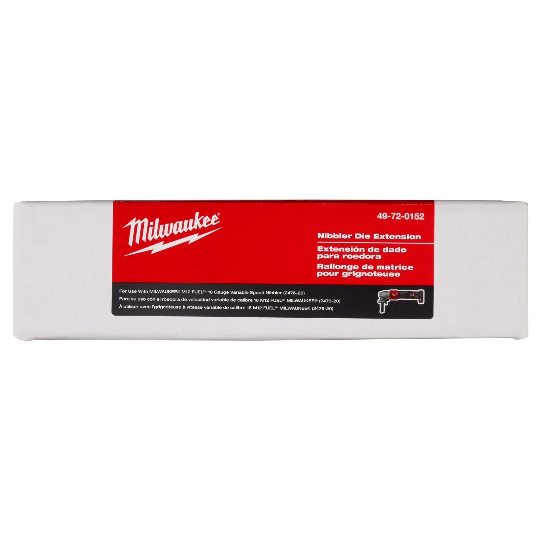 Milwaukee 49-72-0152 M12 FUEL 16-Gauge Nibbler Die Holder Extension