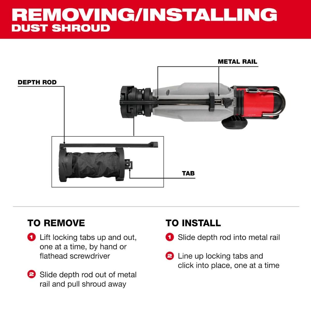 Milwaukee 49-90-0900 Accessory Dust Shroud