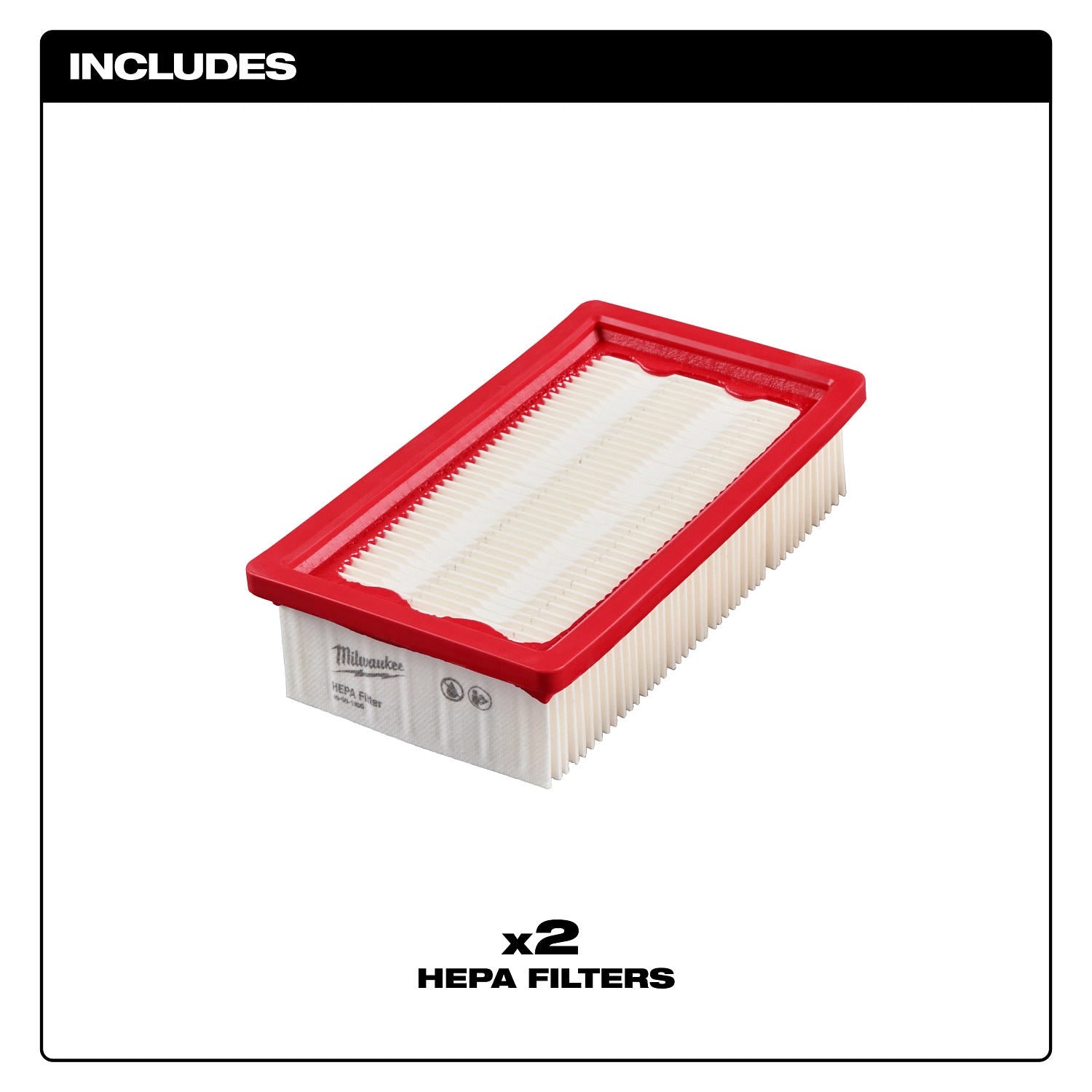 Milwaukee 49-90-1968 HEPA Filter (2PK)