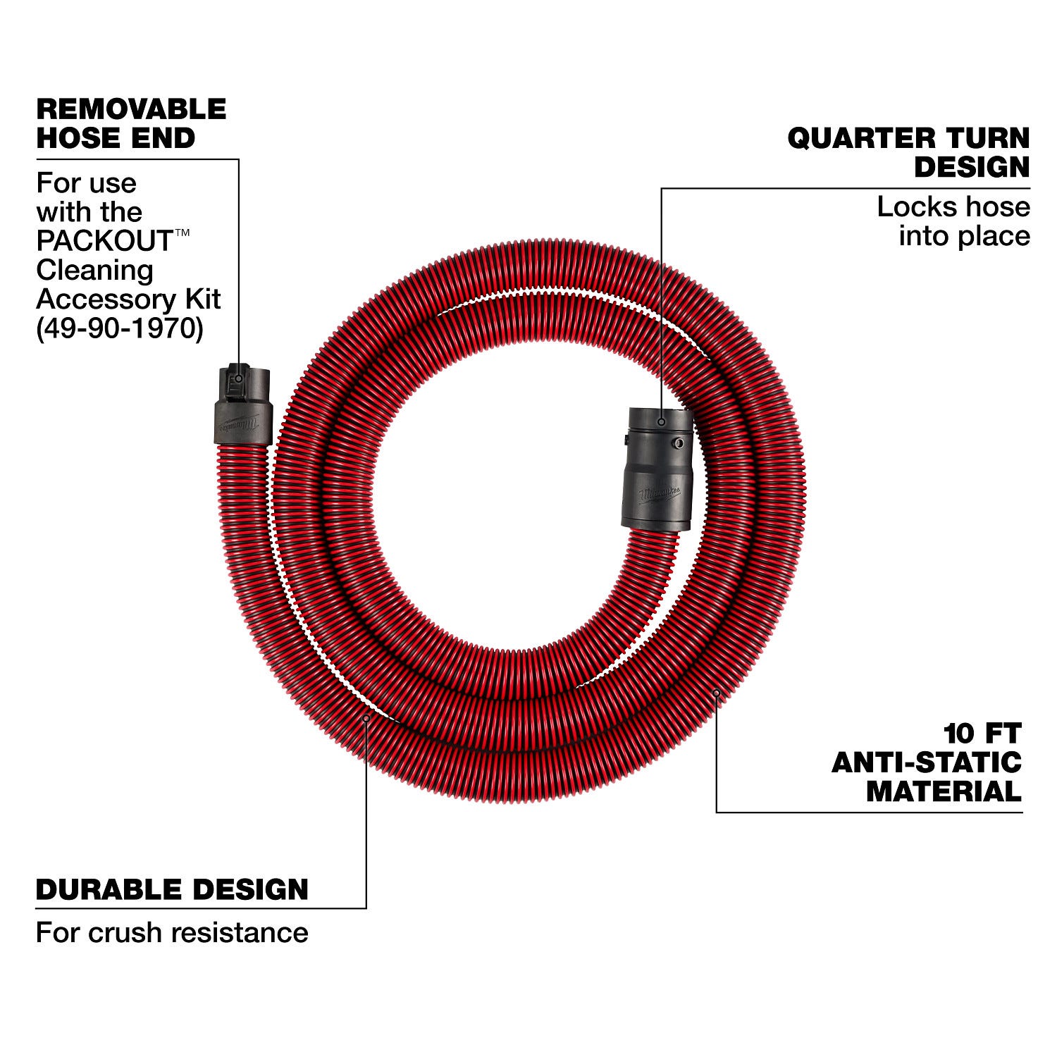 Milwaukee 49-90-1973 10' Accessory Hose