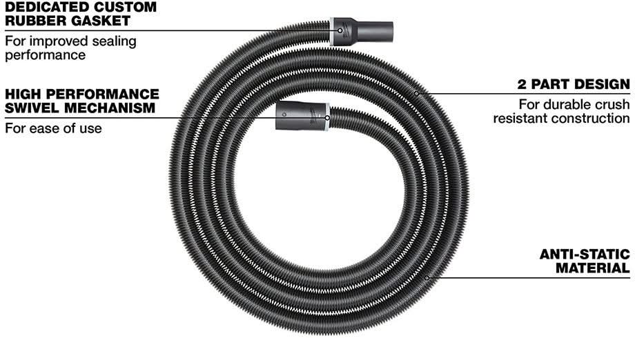 Milwaukee 49-90-1984 1-7/8-in x 16' Flexible Hose