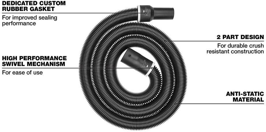 Milwaukee 49-90-1996 1-7/8-in x 9' Flexible Hose