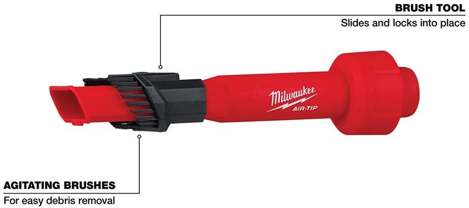 Milwaukee 49-90-2028 AIR-TIP 2-in-1 Utility Brush Tool