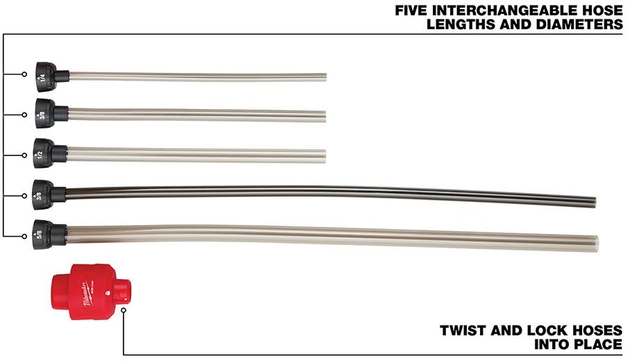 Milwaukee 49-90-2037 AIR-TIP Long Reach Flexible Micro Hose Set