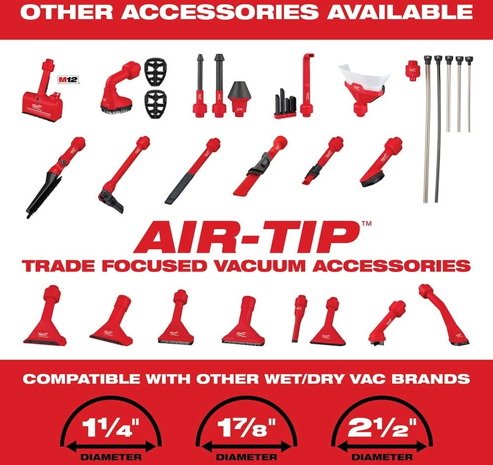 Milwaukee PROMO 49-90-2040 AIR-TIP Claw Utility Nozzle w/ Brushes (PROMO)