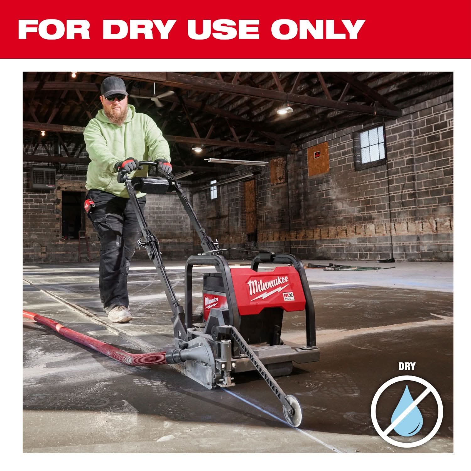 Milwaukee 49-93-7263 Red 6 in. x .100 in. Diamond Blade for Green Concrete