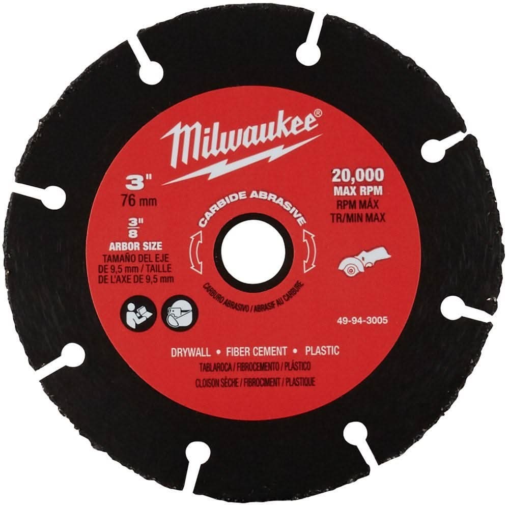 Milwaukee 2522-21XC M12 FUEL 3 in. Compact Cut Off Tool 4.0Ah Kit w/ 3-Pack Blades