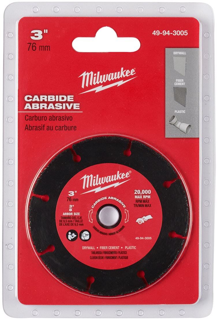 Milwaukee 49-94-3005 3" Carbide Abrasive Blade