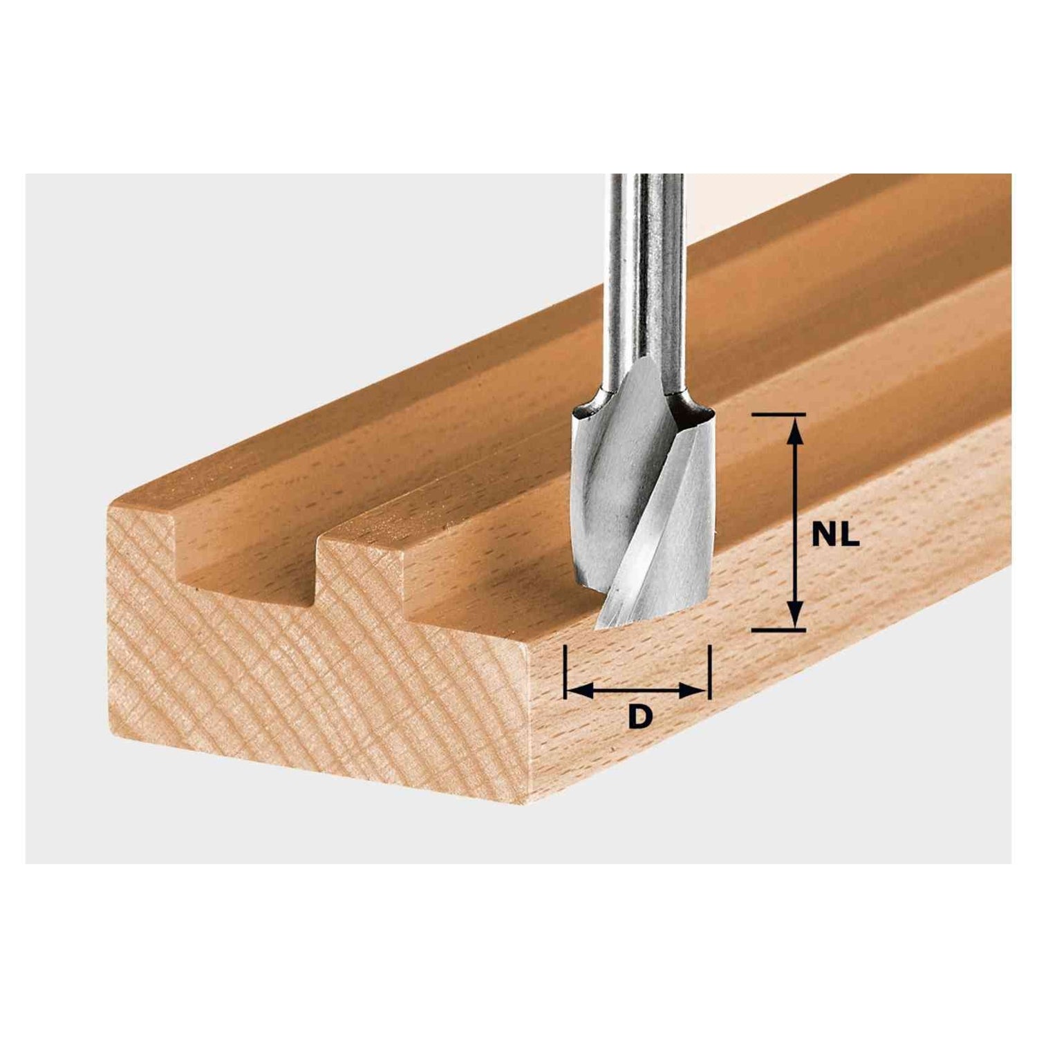 Festool 490978 HW Spi S8 D6/21 6mm x 21mm Spiral Groove Cutter
