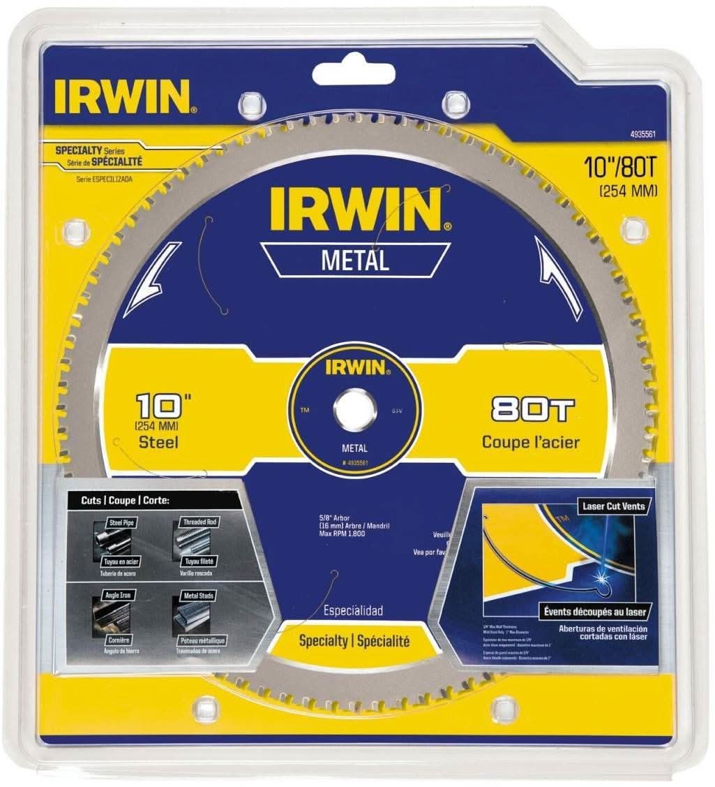 Irwin 4935561 Metal Cutting Blade 10 in. 80T