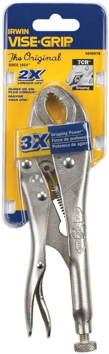 Irwin 4935578 VISE-GRIP Original 7CR Curved-Jaw Locking Pliers 7-in.