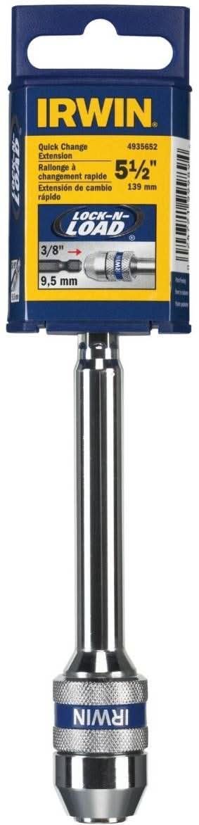 Irwin 4935652 Lock-n-Load 3/8-in. Quick Change Extension Bit Holder 5-1/2-in.