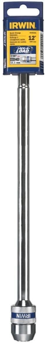 Irwin 4935655 Lock-n-Load 7/16-in. Quick Change Extension Bit Holder 12-in.