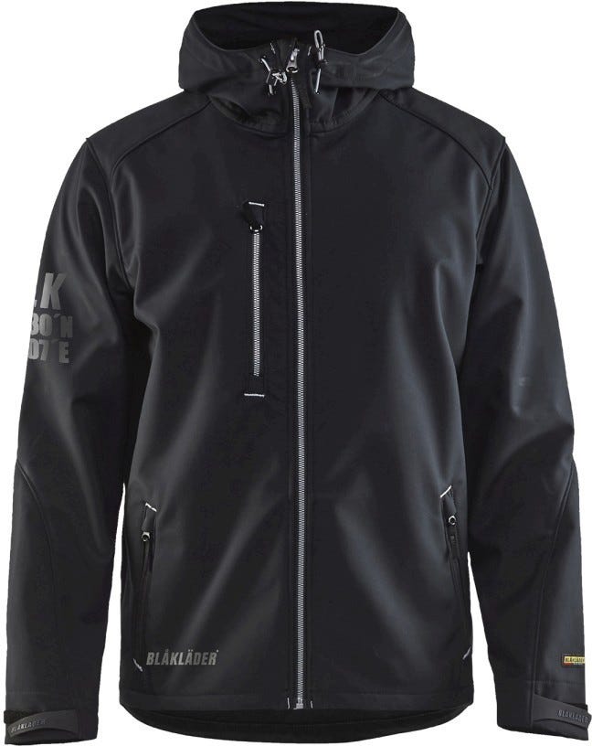 Blaklader 49392517 Pro Softshell Jacket, Black / Silver