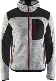 Blaklader 49402117 Knitted Jacket, Grey Melange / Black