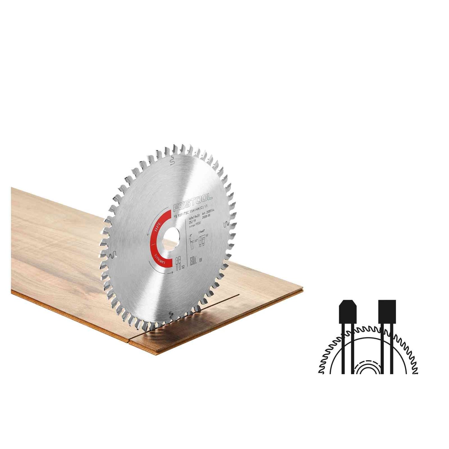 Festool 495382 HW 210x2,4x30 TF60 Laminate/HPL Saw Blade for TS 75