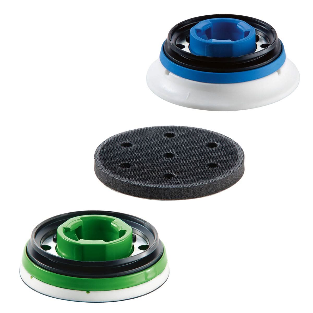 Festool 3-1/2 in. Hard Pad, Polishing Pad, and Interface pad for RO 90 DX