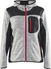Blaklader 49762117 Women's Knitted Jacket, Grey Melange / Black