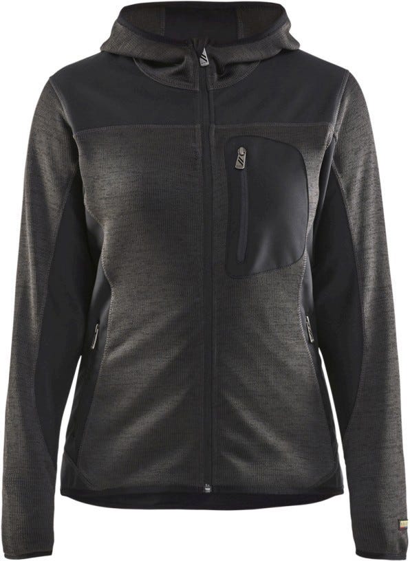 Blaklader 49762117 Women's Knitted Jacket, Grey / Black