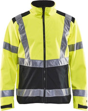 Blaklader 49772517 Hi-Vis Softshell Jacket, High-Visibility Yellow / Black