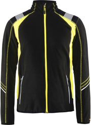 Blaklader 49941010 Micro Fleece Jacket, High-Visibility Yellow / Black