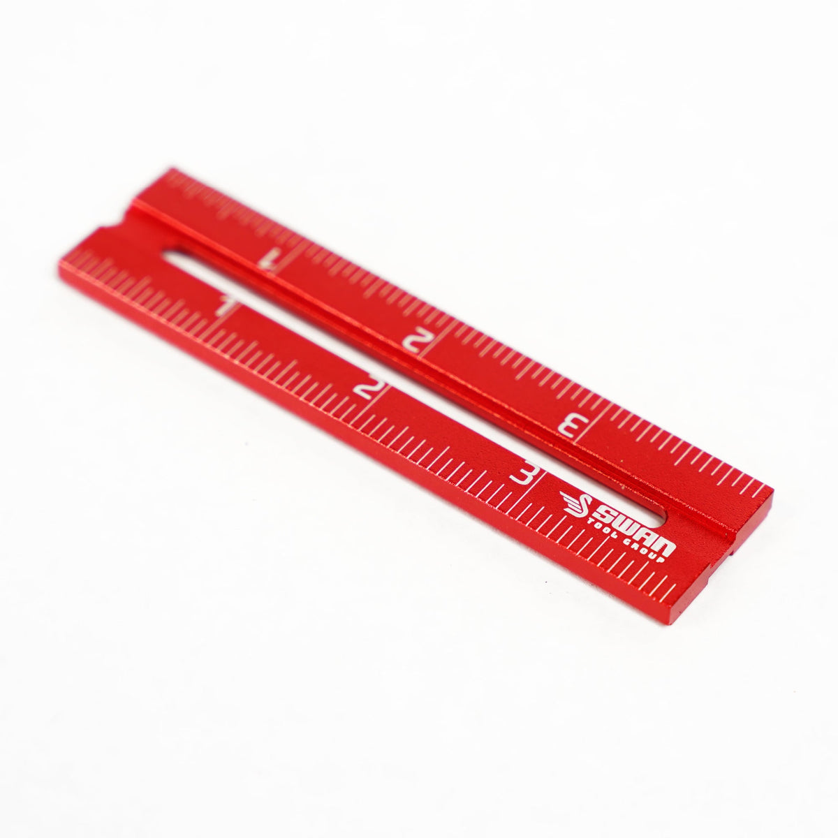 Swan Red Tail Ruler Set — 4 inch ruler detail