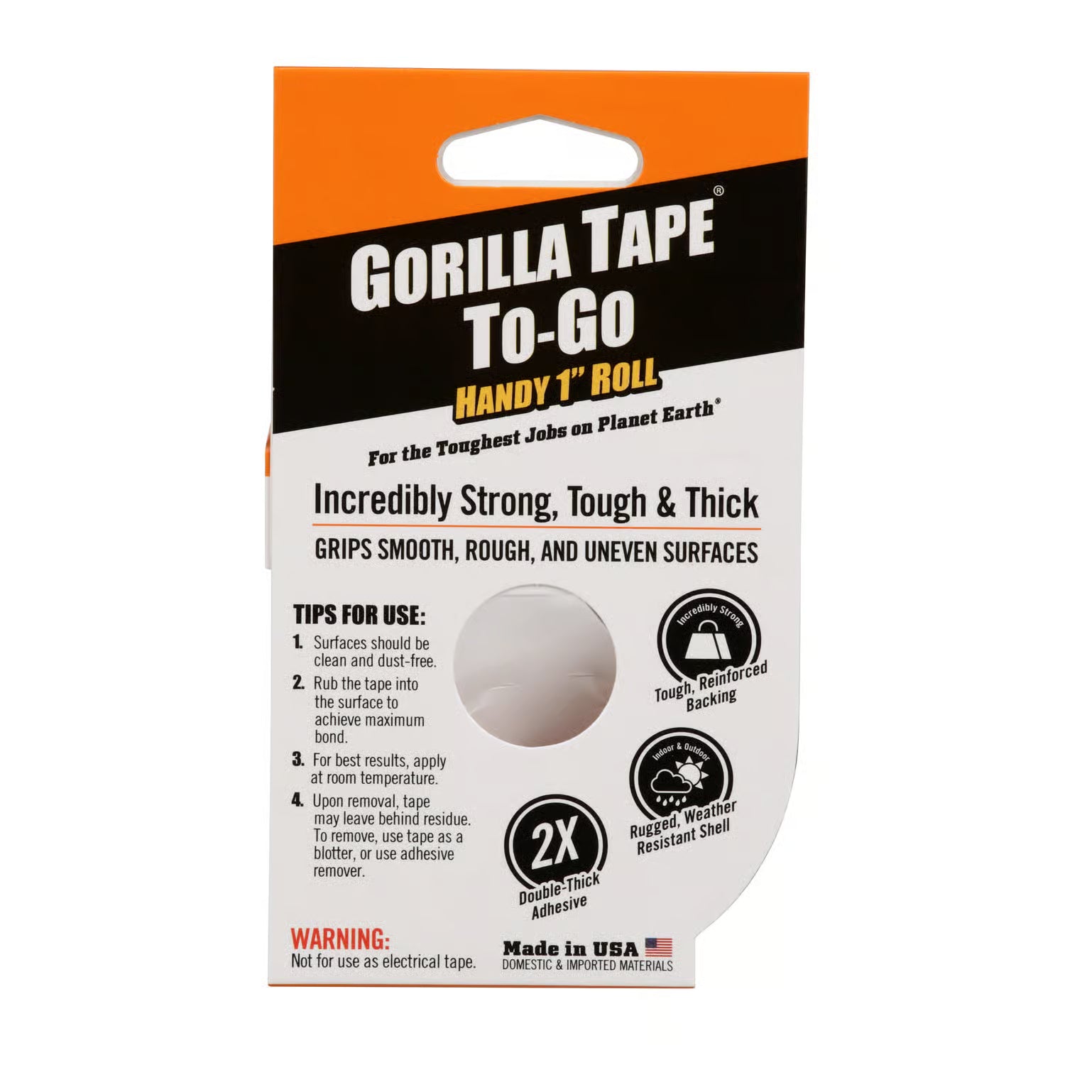 Gorilla Glue Handy Roll Tape-to Go, 1-in. x 30-ft. (6100109)