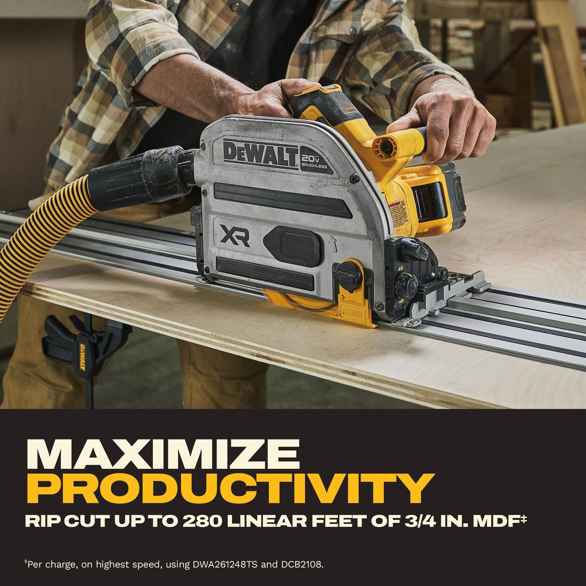 DEWALT 20v XR 6-1/2-in Track Saw (kit)