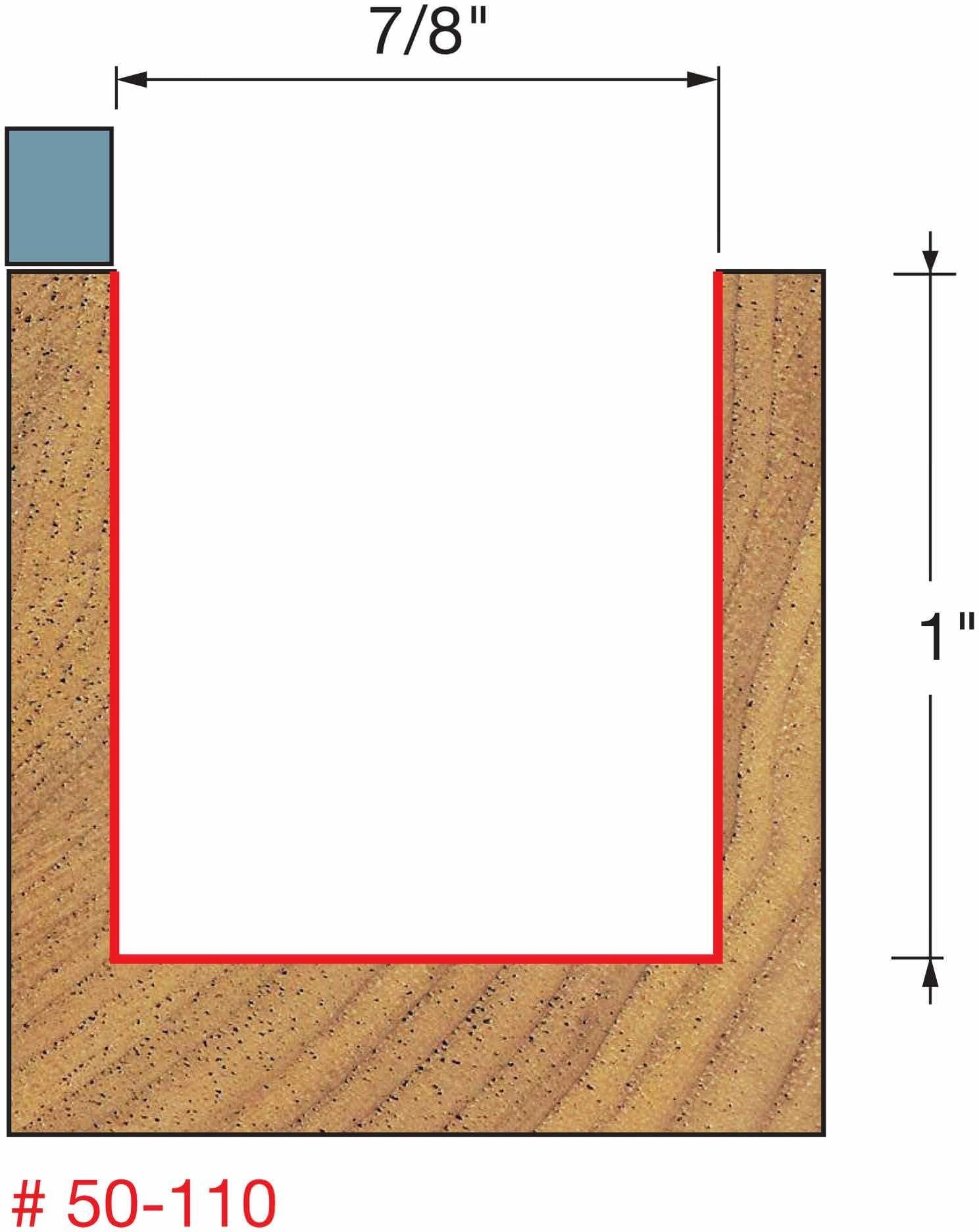 Freud 50-110 7/8-Inch Top Bearing Flush Trim Router Bit