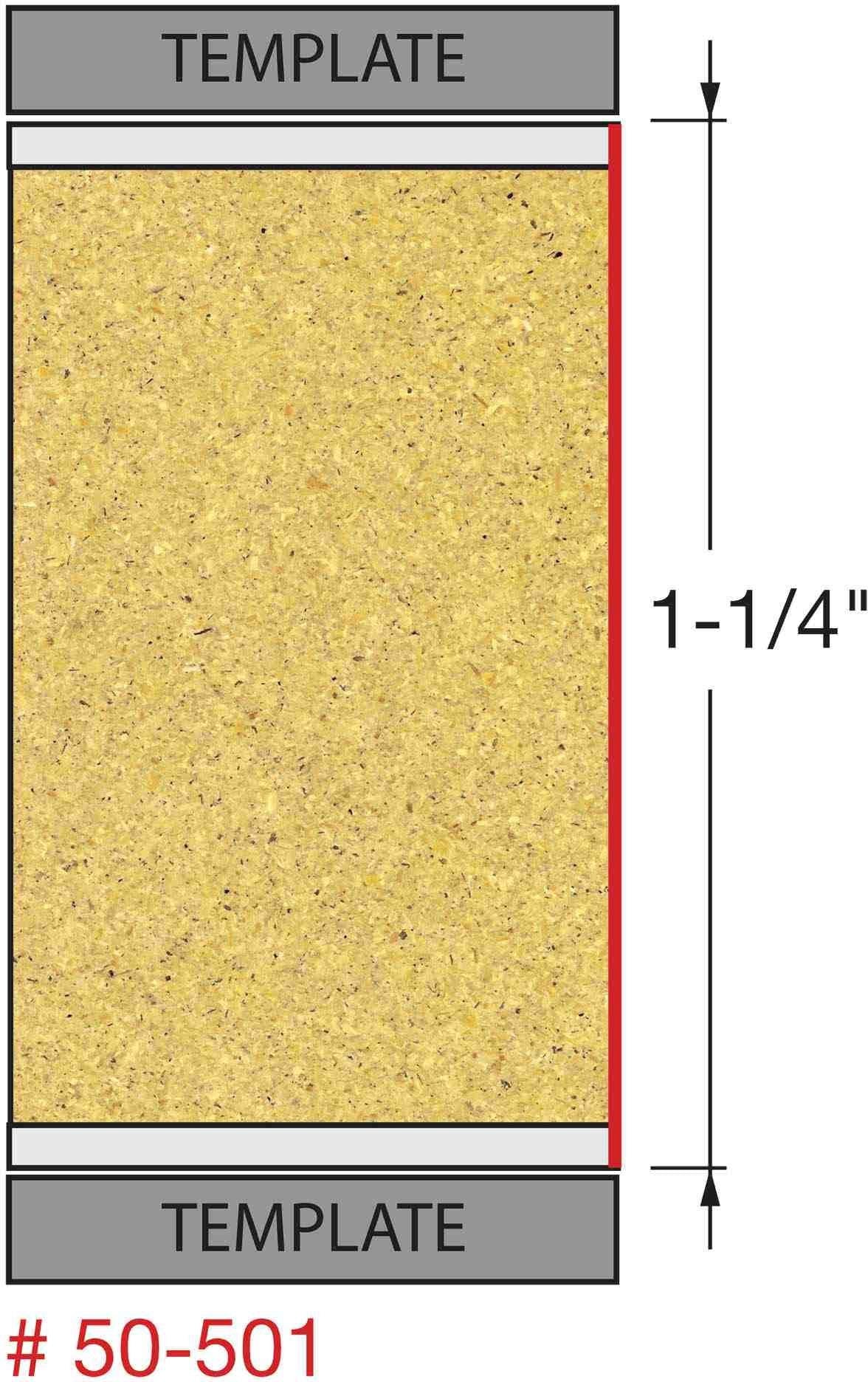 Freud 50-501 1/2-Inch Top & Bottom Bearing Flush Trim Router Bit