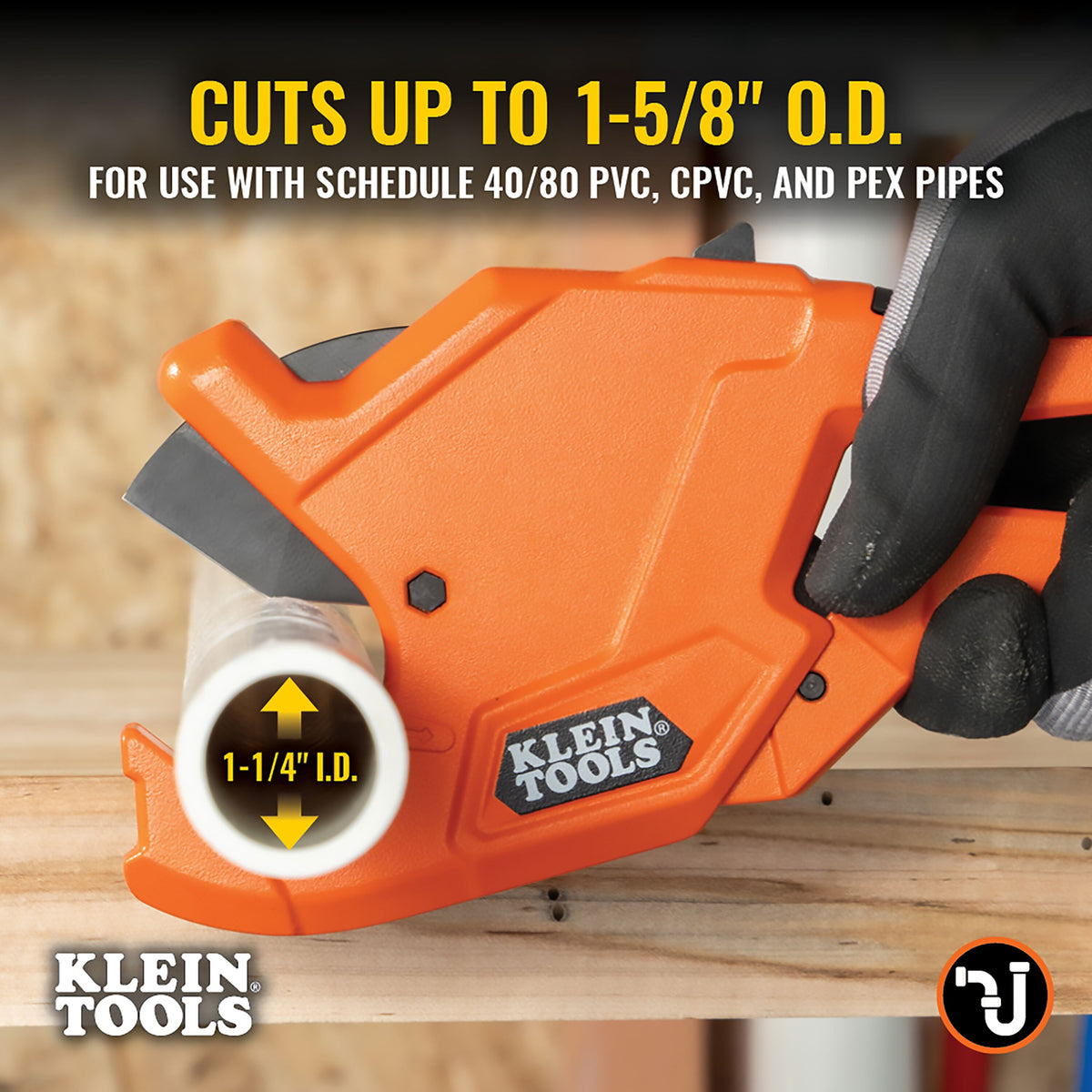 Klein 1-1/4-in. precision ratcheting PVC pipe cutter - view 6