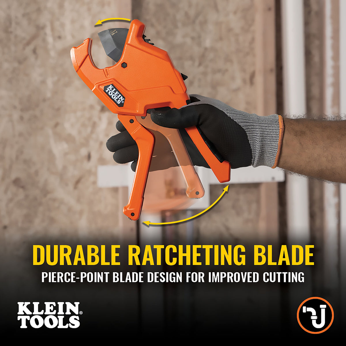 Klein 1-1/4-in. precision ratcheting PVC pipe cutter - view 7