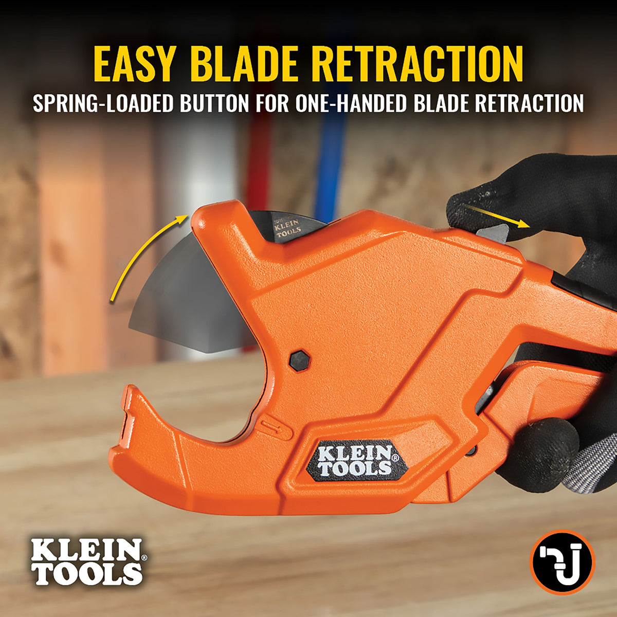 Klein 1-1/4-in. precision ratcheting PVC pipe cutter - view 8