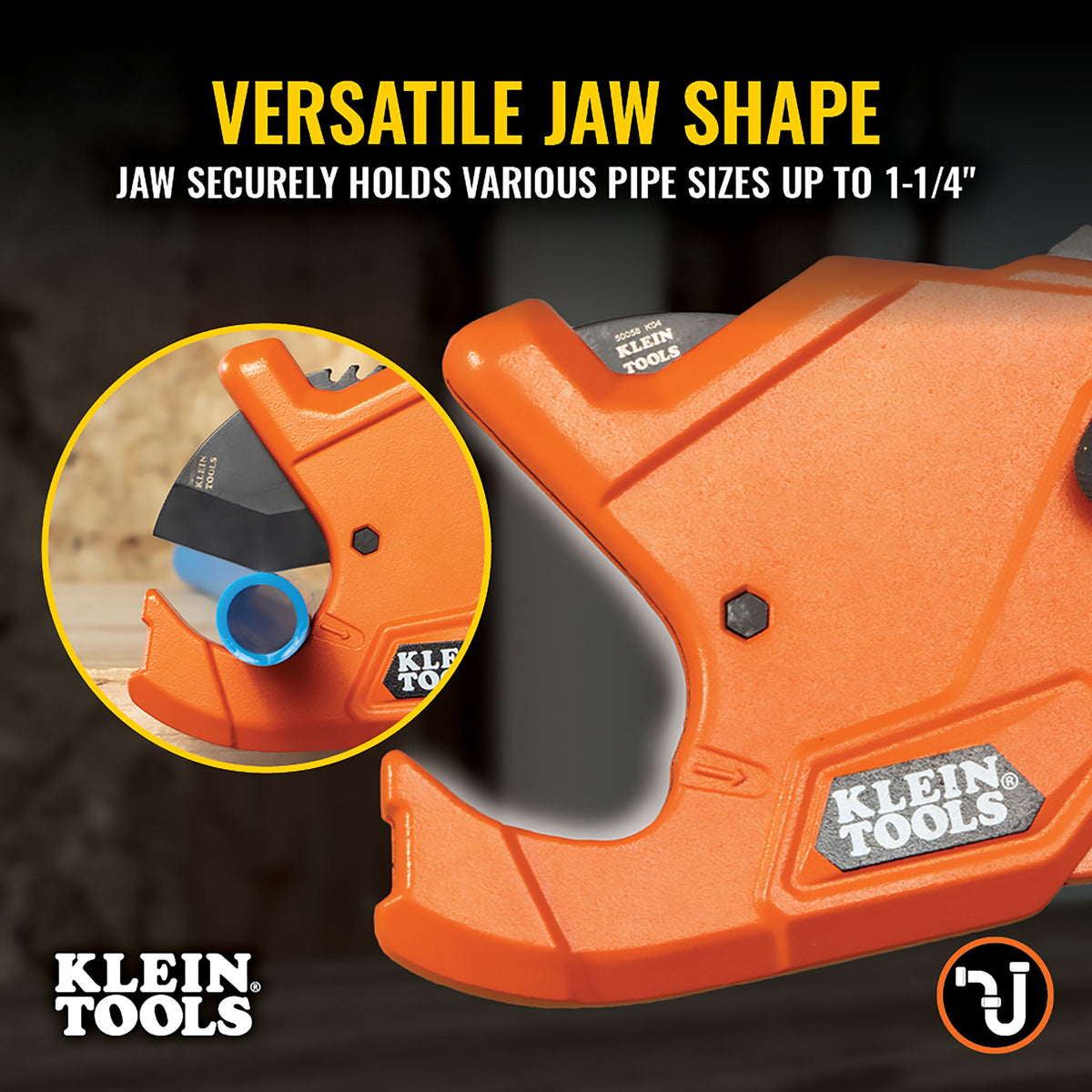 Klein 1-1/4-in. precision ratcheting PVC pipe cutter - view 9